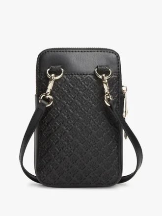 Crossbody-telefonveske med monogram over hele