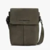 Crossbody-veske i semsket skinn