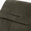 Crossbody-veske i semsket skinn