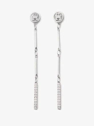 Dangle-øreringer med krystall