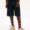 Denim-carpenter-shorts for barn