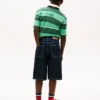 Denim-carpenter-shorts for barn