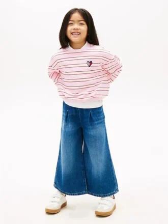 Denim-culotte for barn