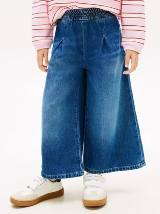 Denim-culotte for barn