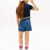 Denim-shorts for barn