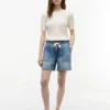 Denim Utility Shorts