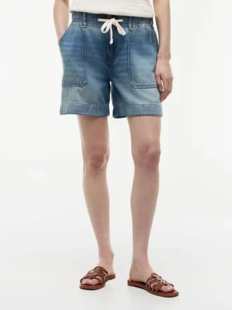 Denim Utility Shorts