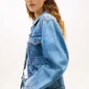 Denimjakke med innsvingt midje