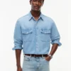 Denimskjorte med avslappet passform