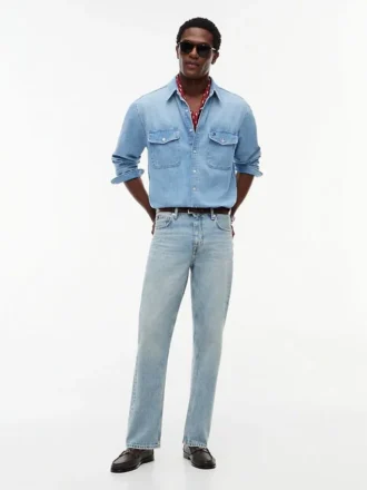 Denimskjorte med avslappet passform