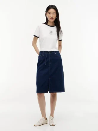 Denimskjørt med belte