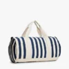 Duffelbag i kanvas med nautiske striper