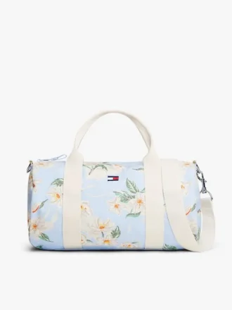 Duffelbag med blomstertrykk for barn