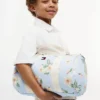 Duffelbag med blomstertrykk for barn