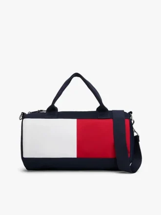 Dufflebag for barn med fargerikt flagglogo