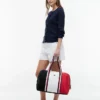 Dufflebag med fargeblokker