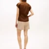 Ermeløs lin-wrap-top