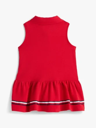 Ermeløs stretch-polokjole for babyer
