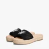 Espadrille-sandaler med brodert monogram