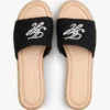 Espadrille-sandaler med brodert monogram