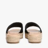 Espadrille-sandaler med brodert monogram
