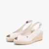 Espadrille-sandaler med kilehæl og hælrem