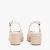 Espadrille-sandaler med kilehæl og hælrem