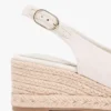 Espadrille-sandaler med kilehæl og hælrem