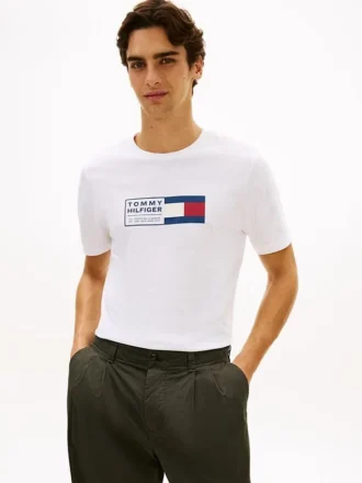 Flag Box Logo T-skjorte