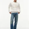 Flag Logo Brushed-Back Raglan Sweatshirt