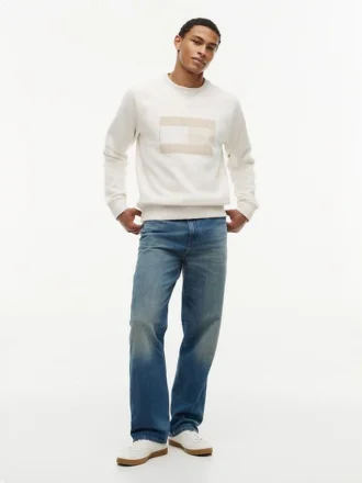 Flag Logo Brushed-Back Raglan Sweatshirt