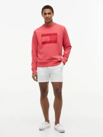 Flag Logo Brushed-Back Raglan Sweatshirt