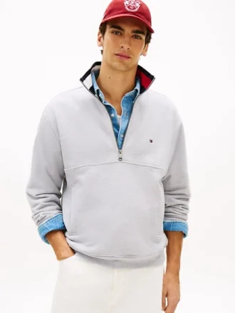 Flag Logo Quarter-Zip Sweatshirt