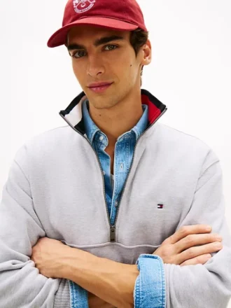 Flag Logo Quarter-Zip Sweatshirt