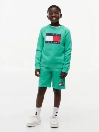 Flag Logo-sweatshorts for barn