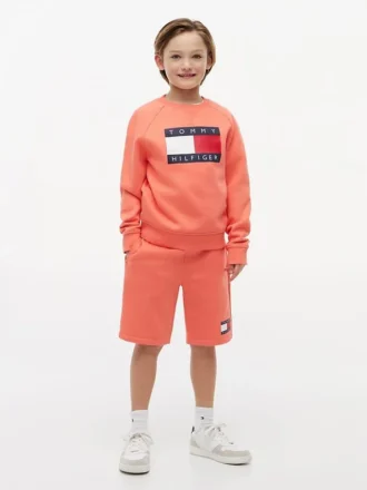 Flag Logo-sweatshorts for barn