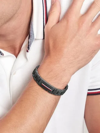 Flag Stripe armbånd i rustfritt stål