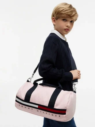 Flag Stripe Logo-duffelbag for barn
