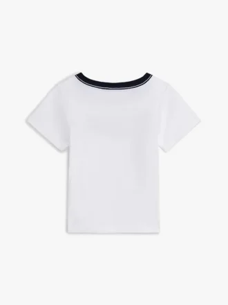 Flag Stripe Logo Ringer T-skjorte for Babyer
