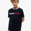 Flag Stripe Logo T-skjorte for barn