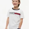 Flag Stripe Logo T-skjorte for barn