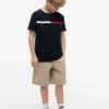 Flag Stripe Logo T-skjorte for barn