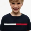 Flag Stripe Logo T-skjorte for barn