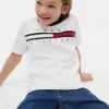 Flag Stripe Logo T-skjorte for barn