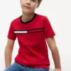 Flag Stripe Logo T-skjorte for barn
