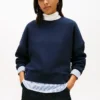 Fleece-genser med lag-på-lag-look
