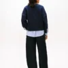 Fleece-genser med lag-på-lag-look