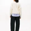 Fleece-genser med lag-på-lag-look