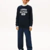 Fleece-genser med logo for barn