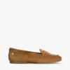Fleksibel Penny Loafer i semsket skinn